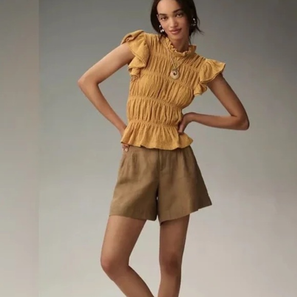 NWT Anthropologie flutter sleeve top❤️❤️❤️❤️ - Picture 3 of 12